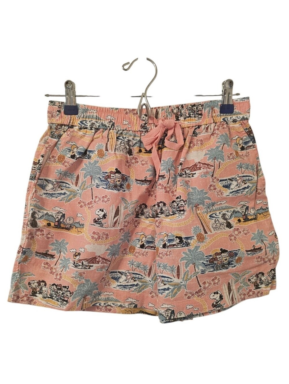 Multi-Coloured Uniqlo Women's Peanuts RS Easy Tropical Shorts